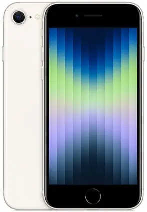 iPhone SE (2022) 64GB Starlight A15 Bionic, True Tone, Trådløs lading
